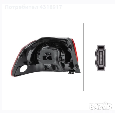 Нов заден десен стоп за Golf 6 HELLA, снимка 3 - Части - 51044361