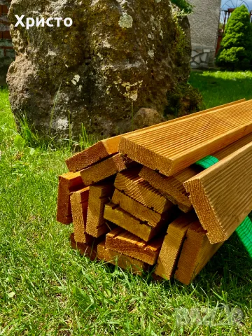 Дървена градинска пътека от импрегниран декинг, снимка 5 - Декорация за дома - 50179722