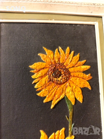 Красива Картина Слънчогледи, снимка 3 - Картини - 52150857