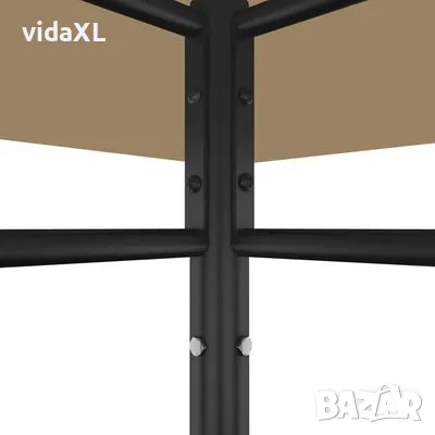 vidaXL Беседка, 3x3x2,7 м, таупе, 180 г/м²（SKU:313919）, снимка 4 - Градински мебели, декорация  - 48779839