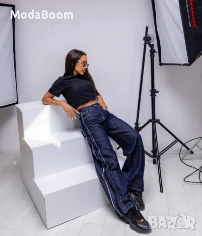 Стилни сиви дамски дънки , снимка 7 - Дънки - 47531370