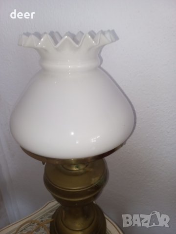 Висока старинна настолна лампа, снимка 9 - Настолни лампи - 43436089