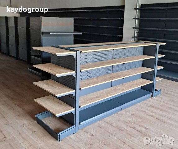 Метални крайстенни и островни стелажи за зоомагазини., снимка 5 - Стелажи и щандове - 43878299