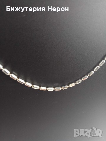 Сребърен синджир, снимка 2 - Колиета, медальони, синджири - 43046693