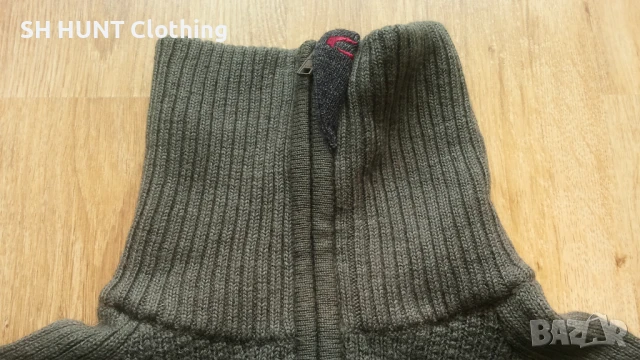 ULVANG Half Zip Sweater 100% Wool размер S / M пуловер 100% Вълна - 1328, снимка 5 - Пуловери - 51342460