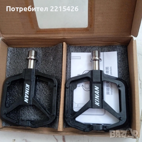 Карбонови педали, титаниева ос 140g, снимка 3 - Части за велосипеди - 52277197