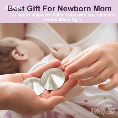 Оригинални сребърни чашки за кърмене, 925 сребърни протектори за зърна, снимка 5 - Аксесоари за кърмачки - 52074418