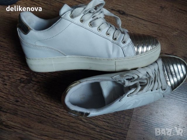  Unisex. TRUSSARDI Jeans Size 41.5 100% Кожа, снимка 2 - Кецове - 38603956