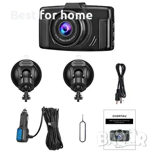 Видео регистратор CHORTAU BT12 Dash Cam даш камера, снимка 2 - Аксесоари и консумативи - 48486025