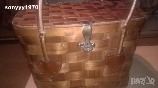 АНТИКА-ДЪРВЕНА ЧАНТА-ВНОС ШВЕИЦАРИЯ, снимка 4 - Колекции - 27299884