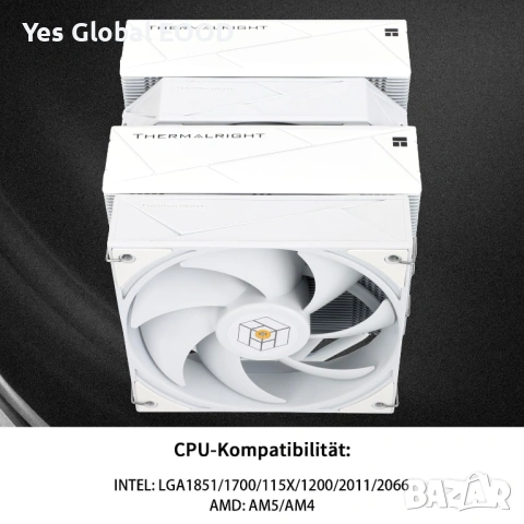 Thermalright Royal Pretor 130 White въздушен охладител за CPU, снимка 4 - Други - 53153249