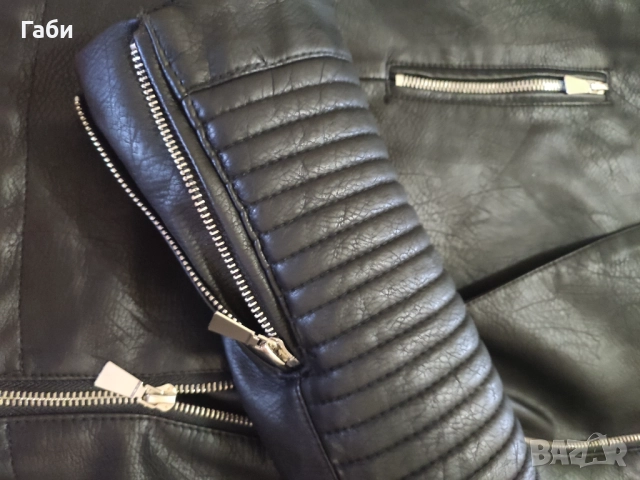 Кожено яке, снимка 4 - Якета - 51605226