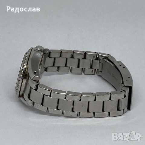 Fossil ES2879 Дамски сребърен кварцов ръчен часовник от неръждаема стомана с аналогов циферблат, снимка 8 - Мъжки - 53599724