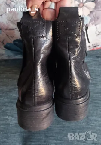 "NUDE" leather boots / Байкър форт дамски боти от естествена кожа , снимка 12 - Дамски боти - 49050425