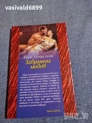 Лори Ханделанд - Забранена любов , снимка 3 - Художествена литература - 52938191