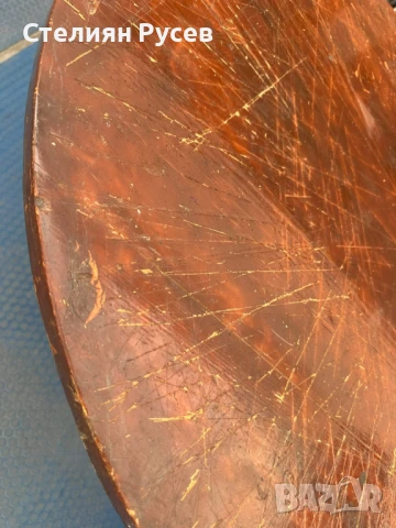 2507    трапезна  дървена кръгла маса 90 см -цена 35 лв              смр - дървен материал , стругов, снимка 5 - Маси - 51138107