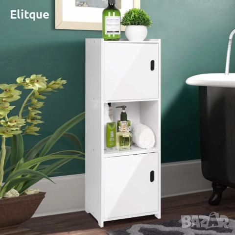 Стилен и практичен водоустойчив шкаф за баня, кухня, коридор или спалня 80x22x25, снимка 7 - Други стоки за дома - 52684546