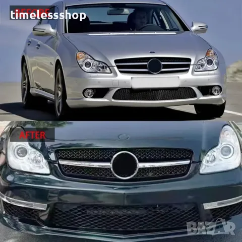 Решетка за Mercedes CLS W219 AMG/DIAMOND/GT МЕРЦЕДЕС ЦЛС 05-08г., снимка 6 - Части - 49797499