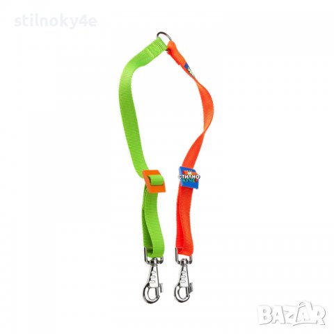 Каишка за две кучета Двоен кучешки повод Приставка за водене на две кучета с един повод, снимка 1