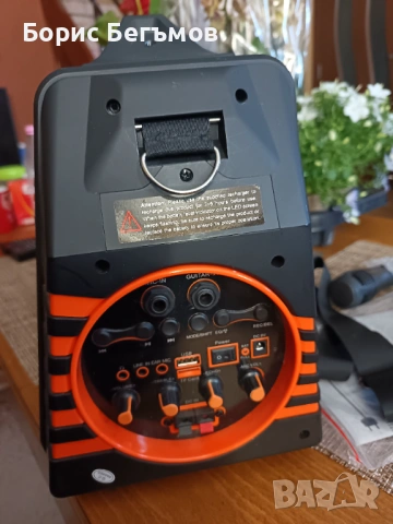 Преносима Bluetooth тонколона с микрофон., снимка 4 - Караоке - 53374089