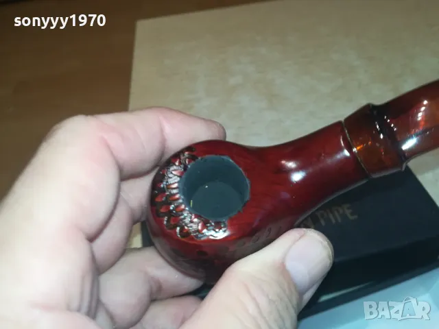 ЛУКСОЗНА НОВА ЛУЛА С КУТИЯ КОЖЕН КЕЙС И СТОЙКА 1601251845, снимка 16 - Лули - 48707203