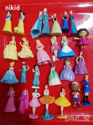 Малка фигурка принцеса кукла балерина мечо пух пластмасова за игра и украса на торта, снимка 2 - Фигурки - 27875290