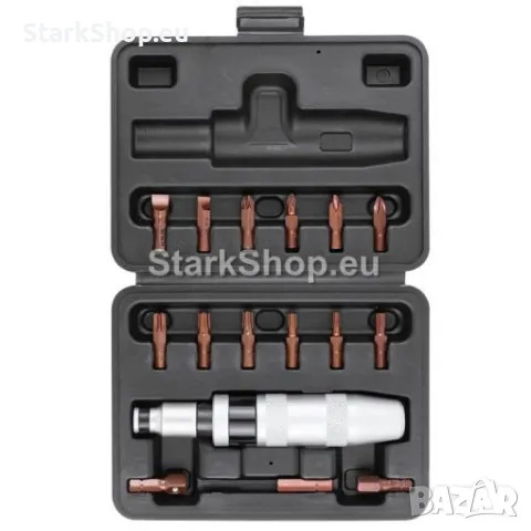 Ударна Отвертка с Накрайници FORCEKRAFT 17части от Хром-ванадиева Стомана, снимка 3 - Отвертки - 50318195