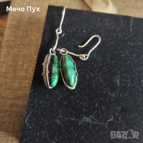 Стари сребърни обеци (157), снимка 3 - Обеци - 48267265