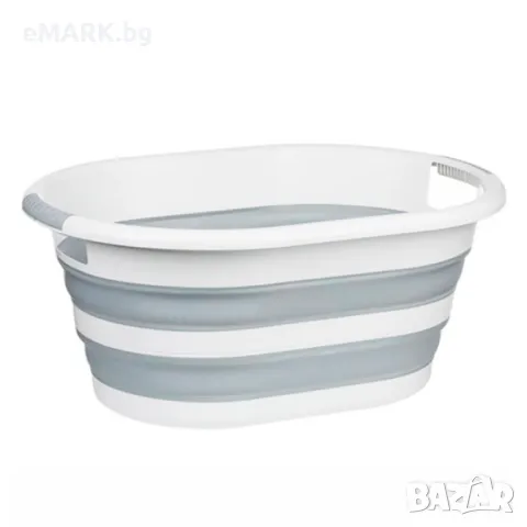 Пластмасов кош за пране от водоустойчив материал с 2 дръжки, снимка 1