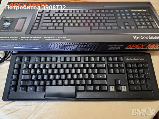 Клавиатура- STEELSERIES  APEX M800, снимка 4 - Клавиатури и мишки - 43227613