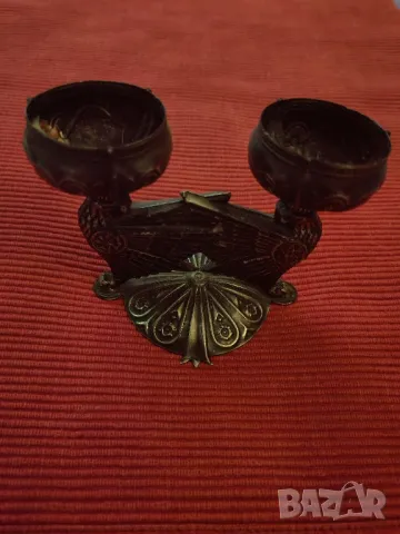 Стар свещник Армения. , снимка 3 - Антикварни и старинни предмети - 49436040