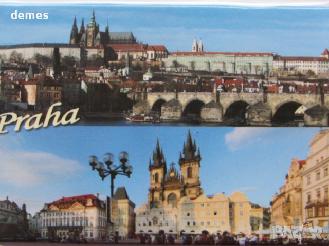 Метален магнит от Прага, снимка 2 - Колекции - 43231011