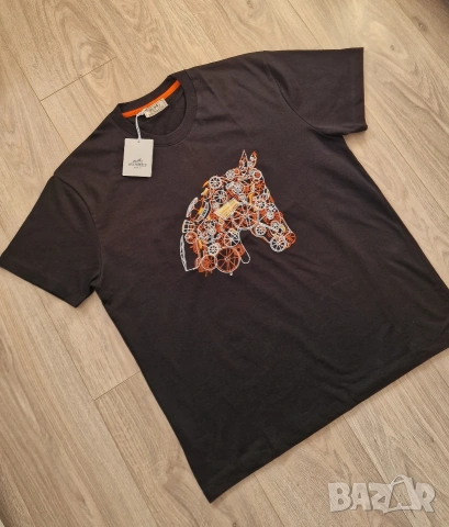 Страхотна мъжка тениска HERMES размер S M L XL 2XL , снимка 2 - Тениски - 53556715