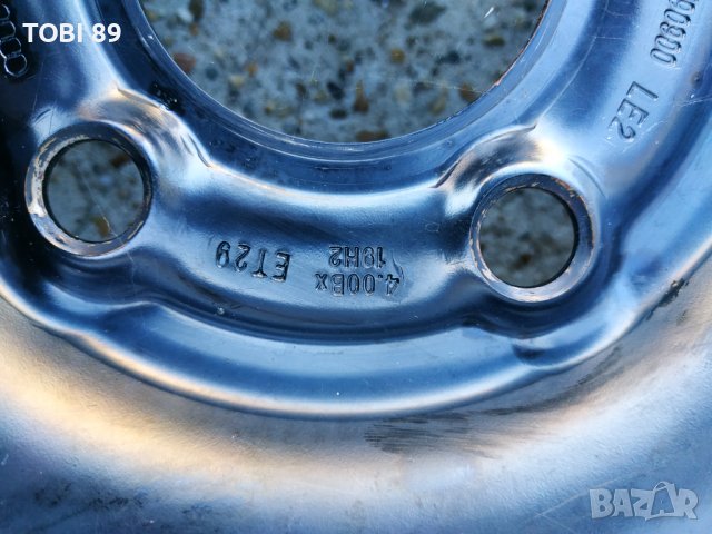 Оригинална резервна гума с джанта(патерица) 19''цола-5х112мм за Фолксваген, Ауди, Сеат, Шкода, снимка 7 - Гуми и джанти - 24830401
