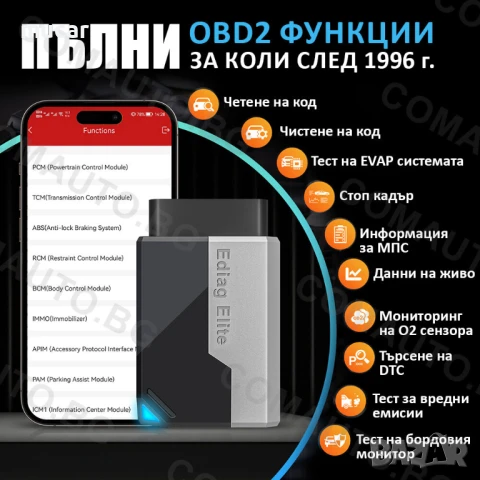 Ново 2025 Ediag Elite OBD2 е професионаленa диагностика, снимка 3 - Аксесоари и консумативи - 50861962
