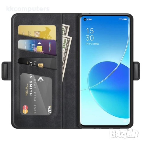 Oppo Reno6 Pro 5G Wallet Калъф и Протектор, снимка 8 - Калъфи, кейсове - 51349177