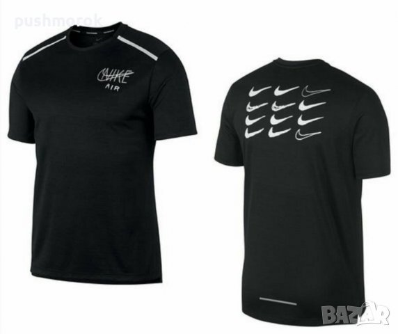 Nike Breathe Dri-Fit Miler Graphic Running T-Shirts Men's / #00149 /, снимка 1