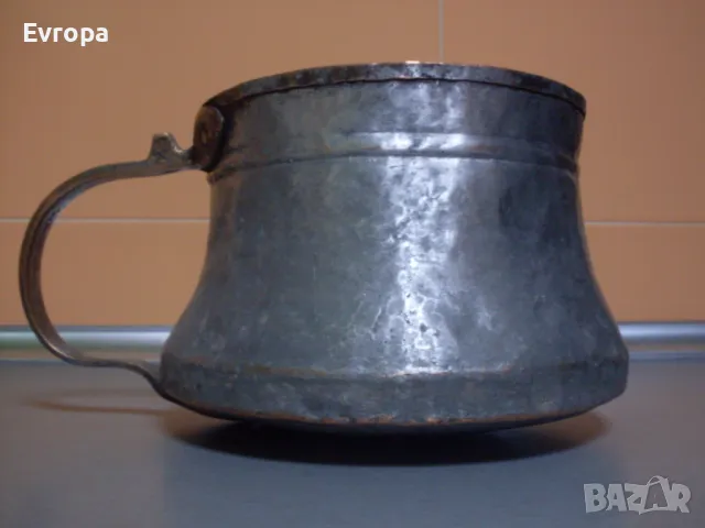 Старо медно- бакърено котле, канче., снимка 1