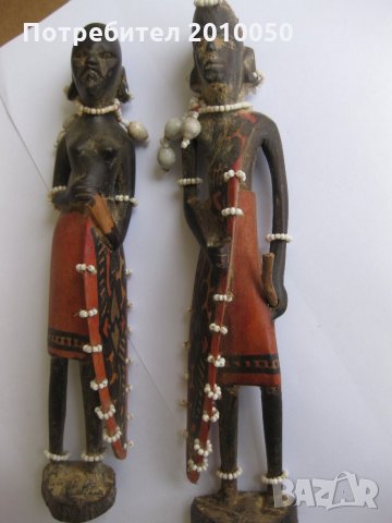 Африкански дървени фигури, снимка 2 - Колекции - 27196986