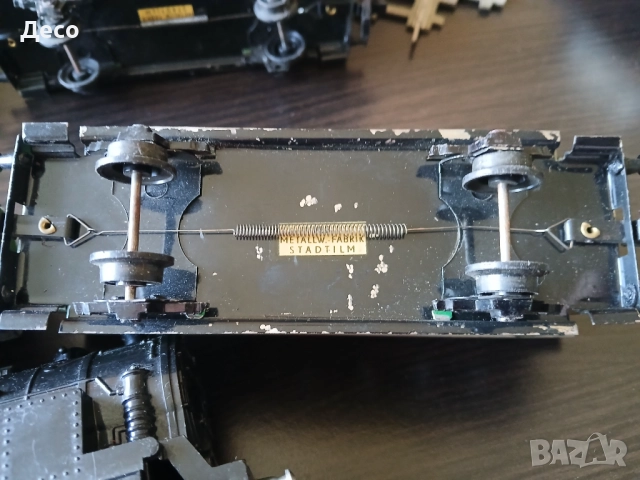 Стара немска тенекиена играчка Влак от 50те години., снимка 6 - Колекции - 51603940