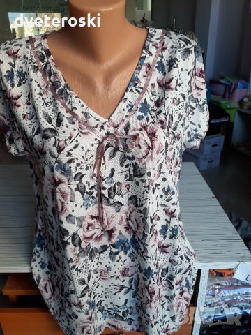 Дамска пижама с къс ръкав размер ХЛ