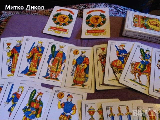 Naipes cartas espanolas нови Испански маркови карти пластик 52+2 Таро карти, снимка 8 - Карти за игра - 43762933