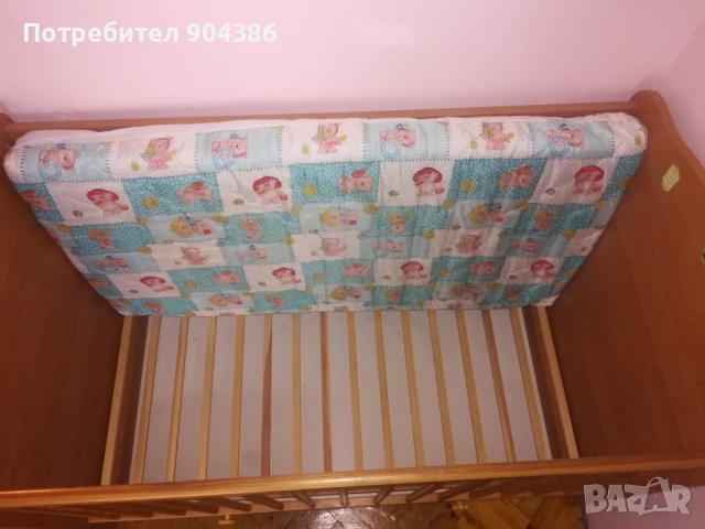 Детска дървена кошара, снимка 3 - Бебешки легла и матраци - 51144067