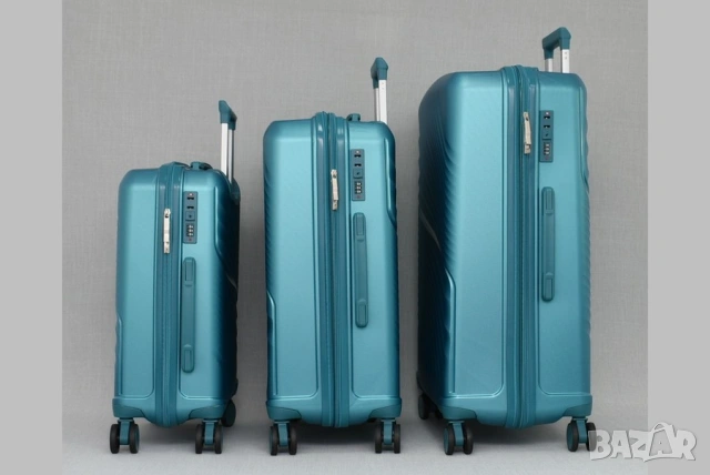 Комплект 3 броя куфари - Полипропилен, снимка 2 - Куфари - 53389684