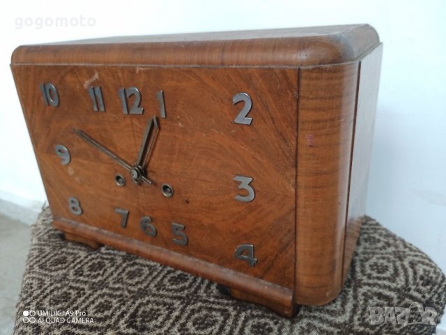 Стар ретро винтидж арт старинен античен часовник, маховик , снимка 4 - Антикварни и старинни предмети - 37818730