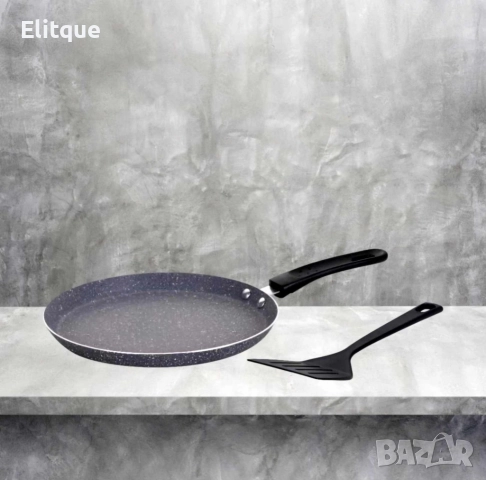 Тиган за палачинки с шпатула Oliver Voltz, 24/26 см., Мраморно покритие, Индукция, снимка 5 - Съдове за готвене - 52870054