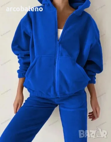 Дамски моден спортен комплект от две части за свободното време, 5цвята , снимка 8 - Комплекти - 47261072