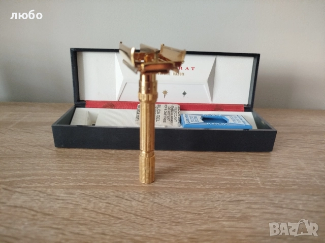 Самобръсначка GILLETE USA Чисто Нова Без забележки Чисто Нова във 22 м Злато Покритие , снимка 9 - Други ценни предмети - 52357106