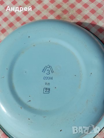 Стар емайлиран леген #3, снимка 5 - Антикварни и старинни предмети - 33029985