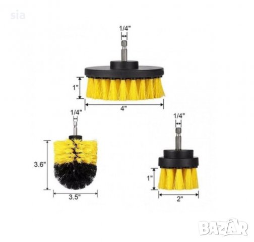 Четки за почистване+ адаптер, 3бр, снимка 3 - Аксесоари и консумативи - 38745365